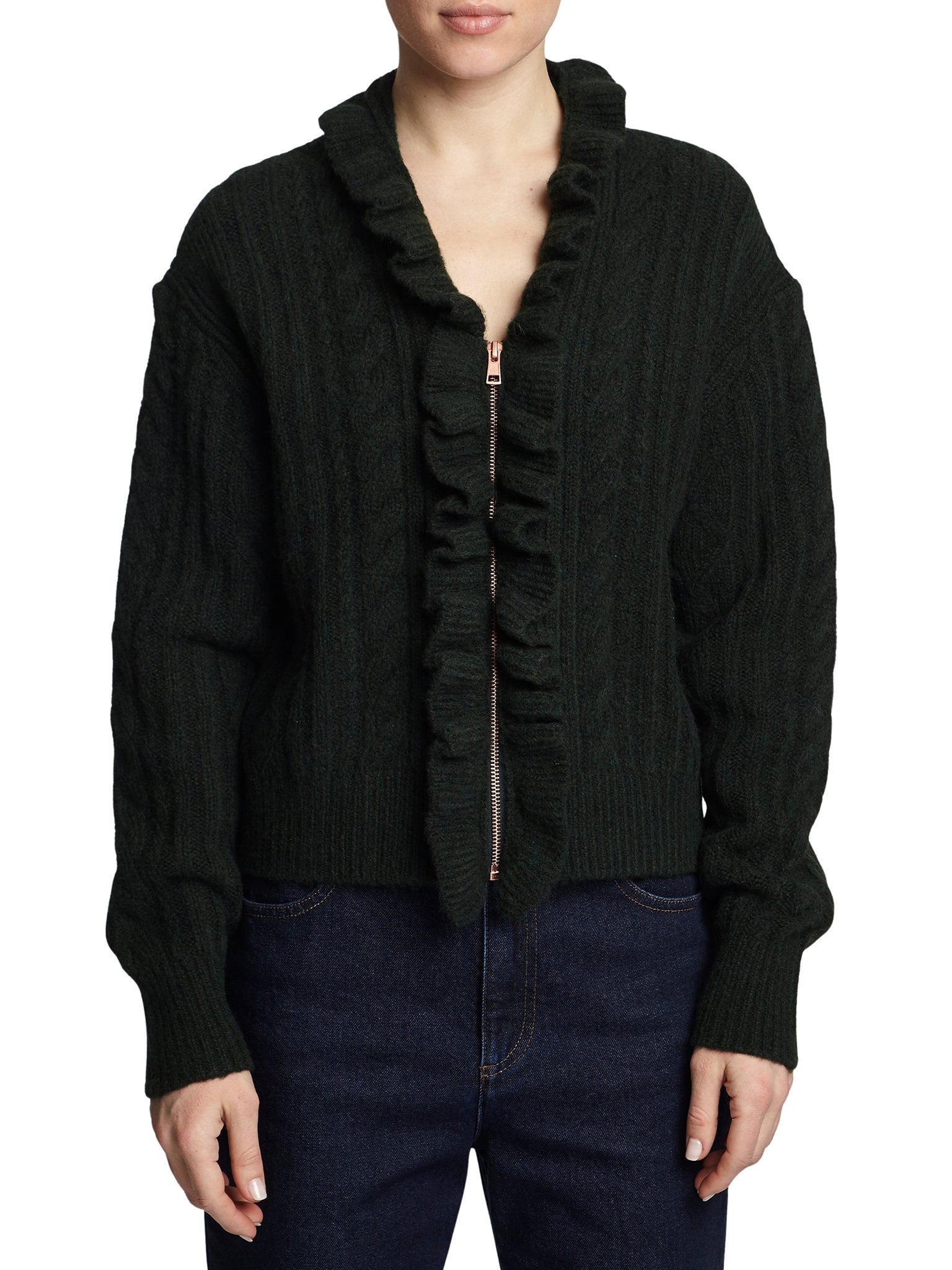 Cardigan en laine - Intense Green