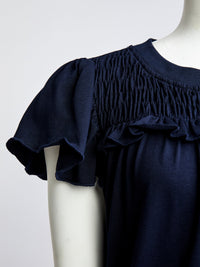 Top en jersey de coton - Ink Navy