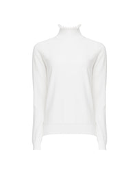 Pull en tricot de coton biologique - Blanc