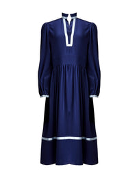 Robe midi en soie - Stormy Night