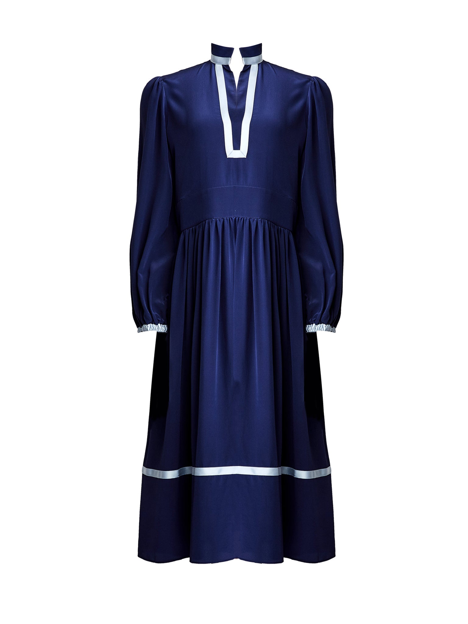 Robe midi en soie - Stormy Night