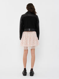 Veste motarde courte en cuir - Black
