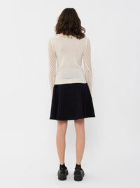 Pull encolure bateau en laine - Soft Ivory
