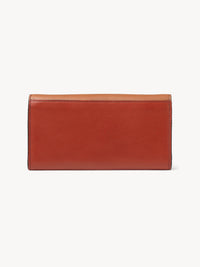 Portefeuille long Layers en cuir - Burnt Henna