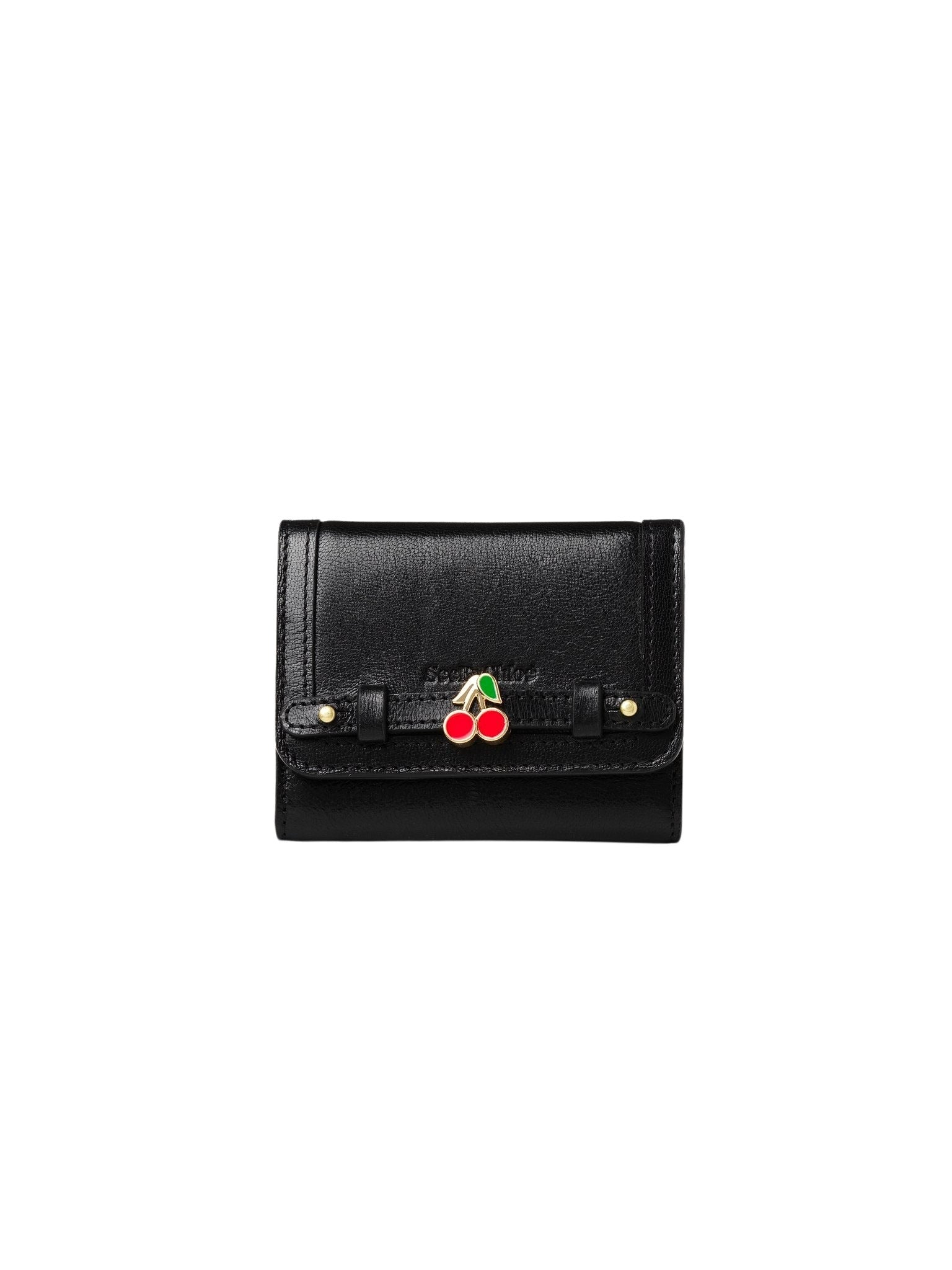 Portefeuille compact My en cuir - Black