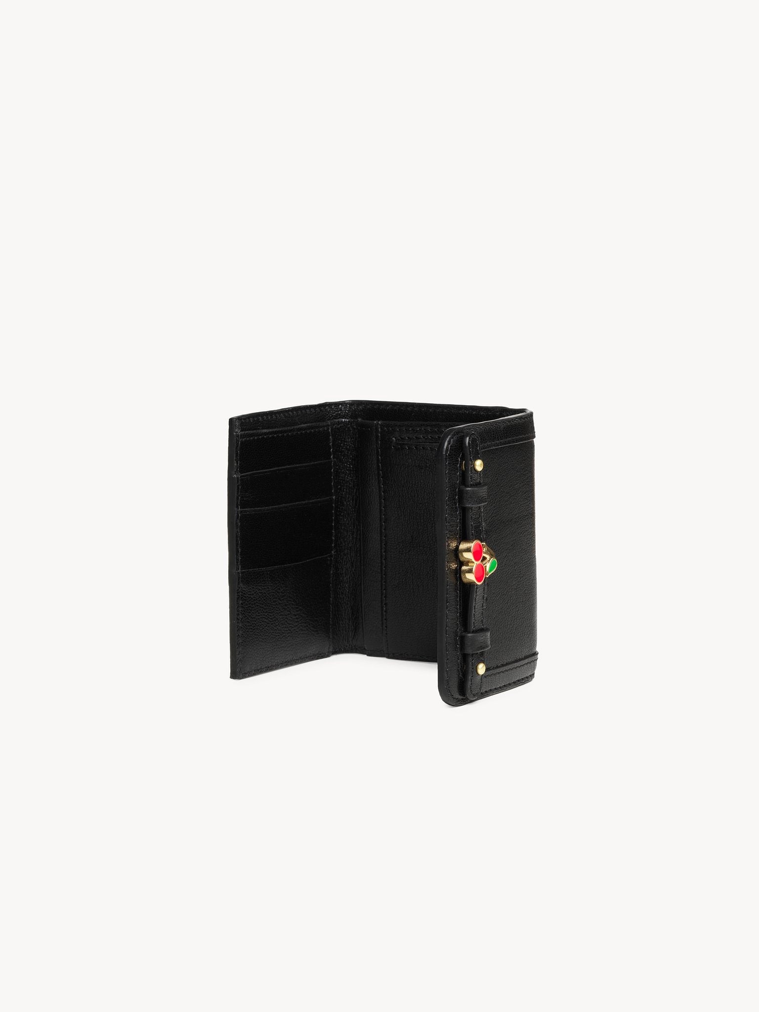 Portefeuille compact My en cuir - Black