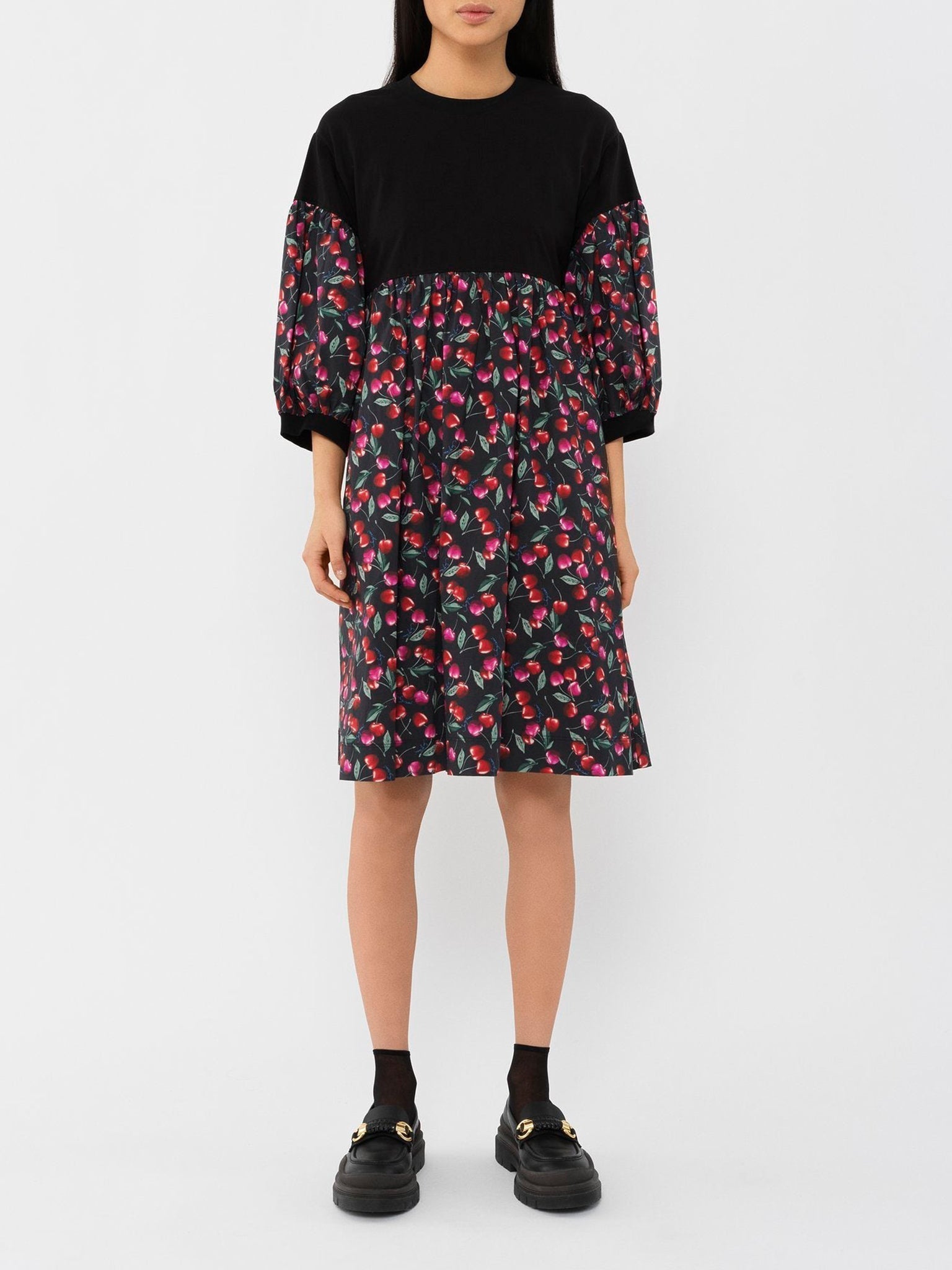 Robe hybride oversize - Black & Red
