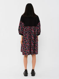 Robe hybride oversize - Black & Red