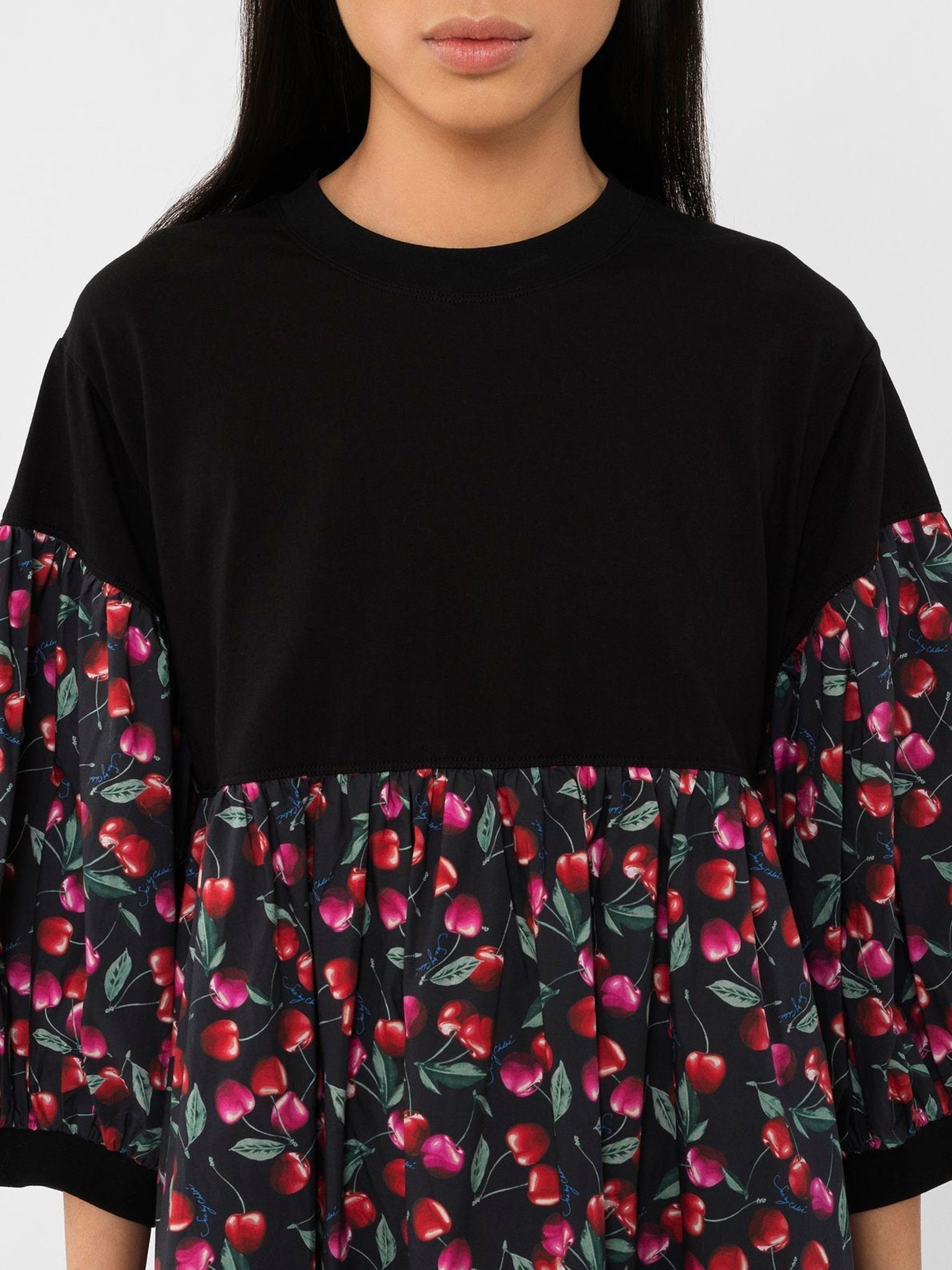 Robe hybride oversize - Black & Red