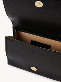 Mini sac porté épaule en cuir patchwork - Black