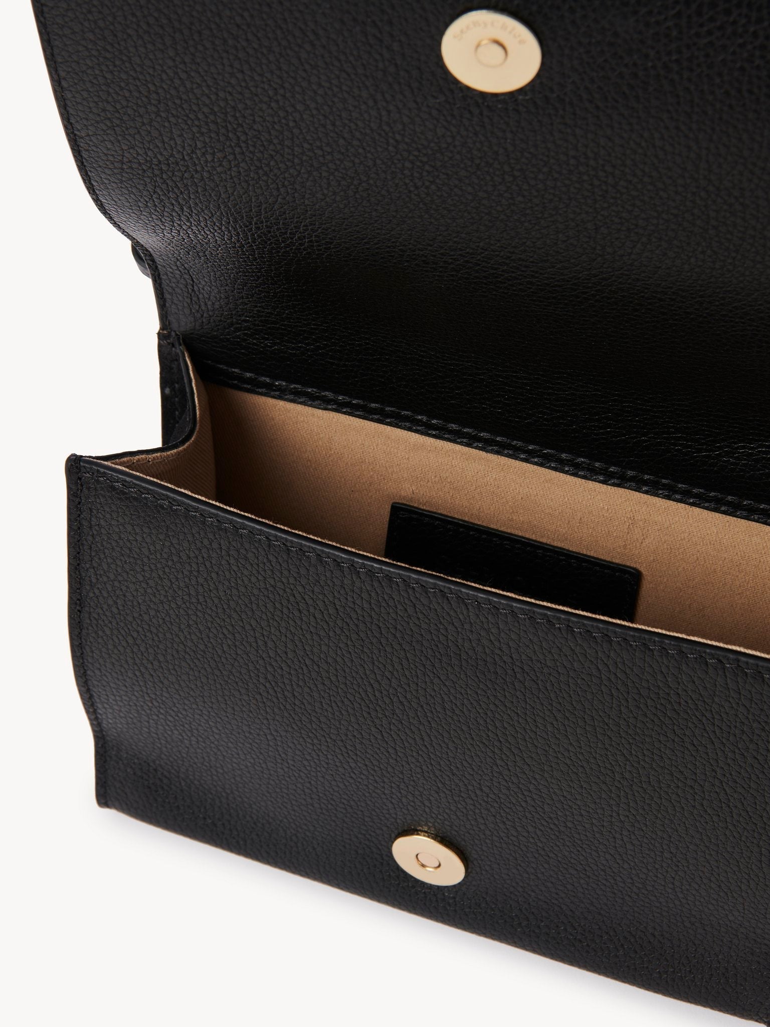Mini sac porté épaule en cuir patchwork - Black