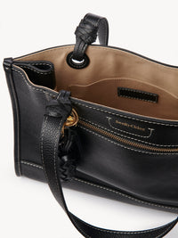 Sac cabas Cecilya en cuir - Black
