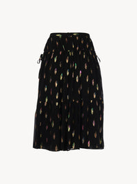 Jupe Georgette en soie - Noir