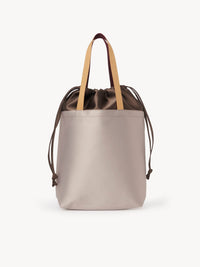 Petit sac cabas en satin - Silver