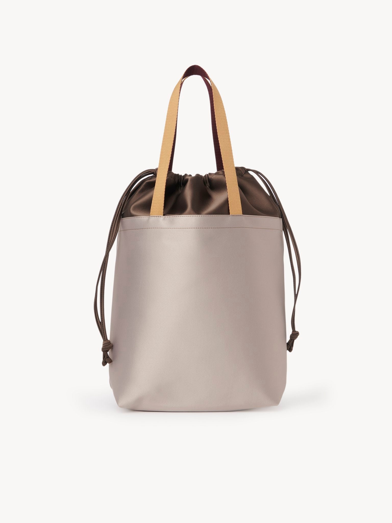 Petit sac cabas en satin - Silver