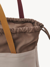 Petit sac cabas en satin - Silver