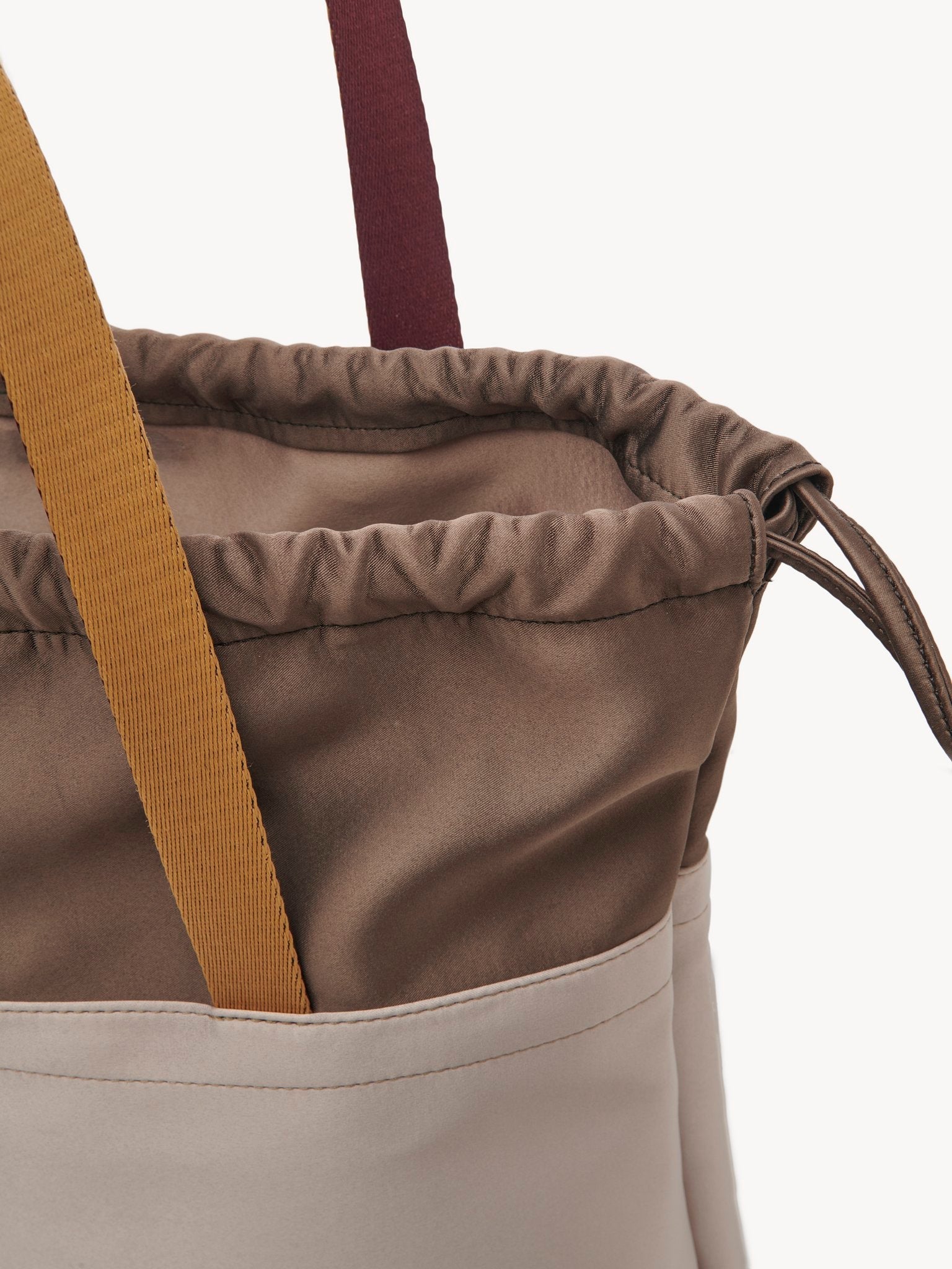 Petit sac cabas en satin - Silver