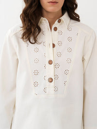 Blouse boutonnée - White