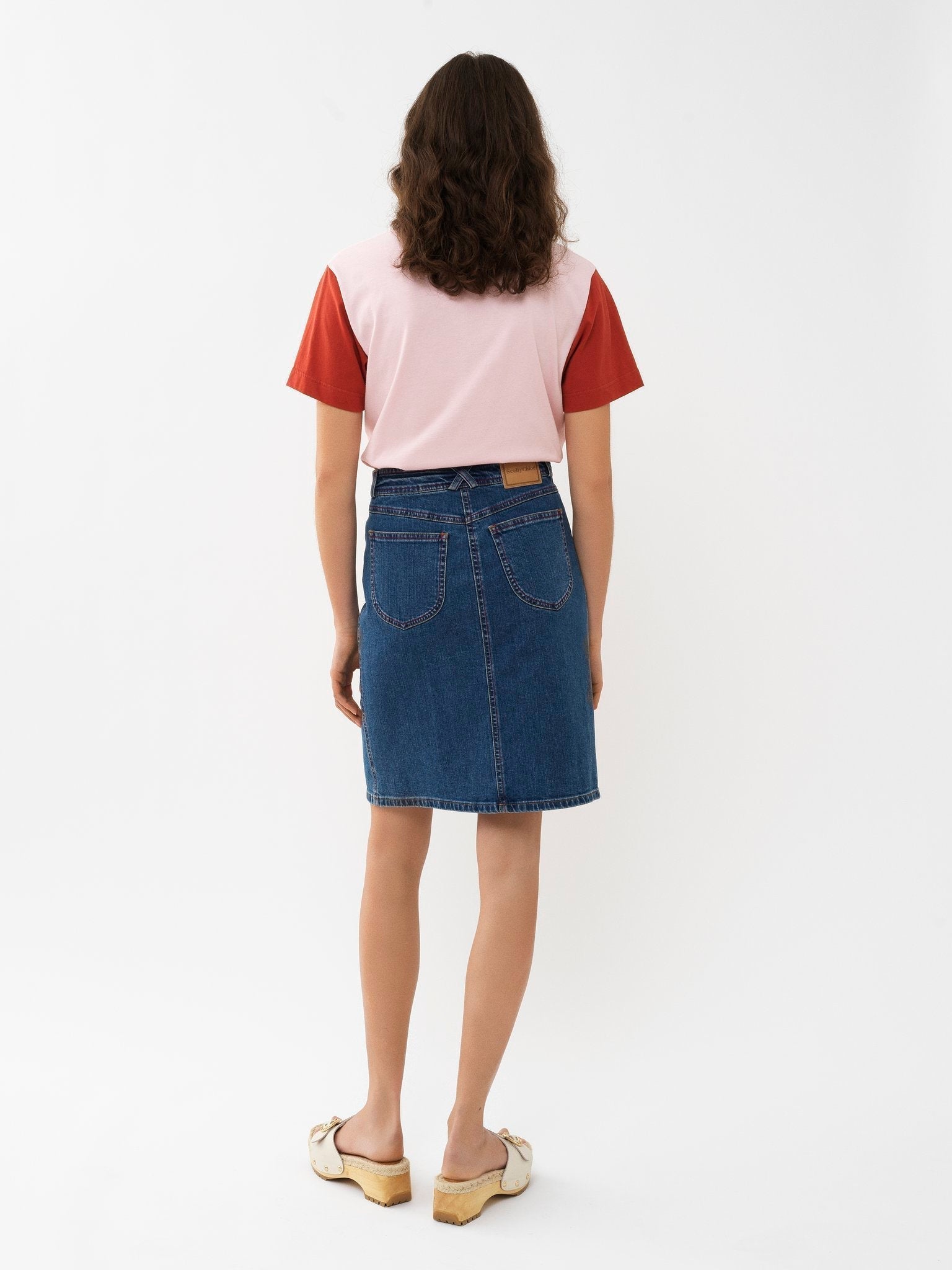 Jupe midi en denim - Paloma Blue