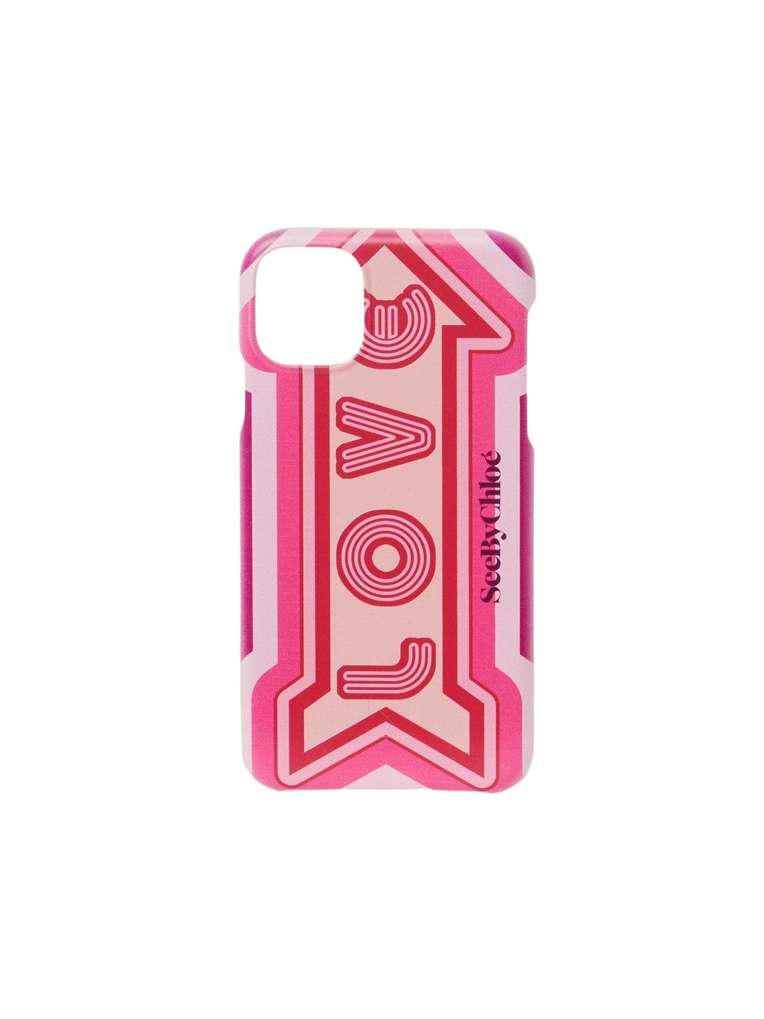 Coque See By Chloé pour iPhone 13 en cuir - Powder