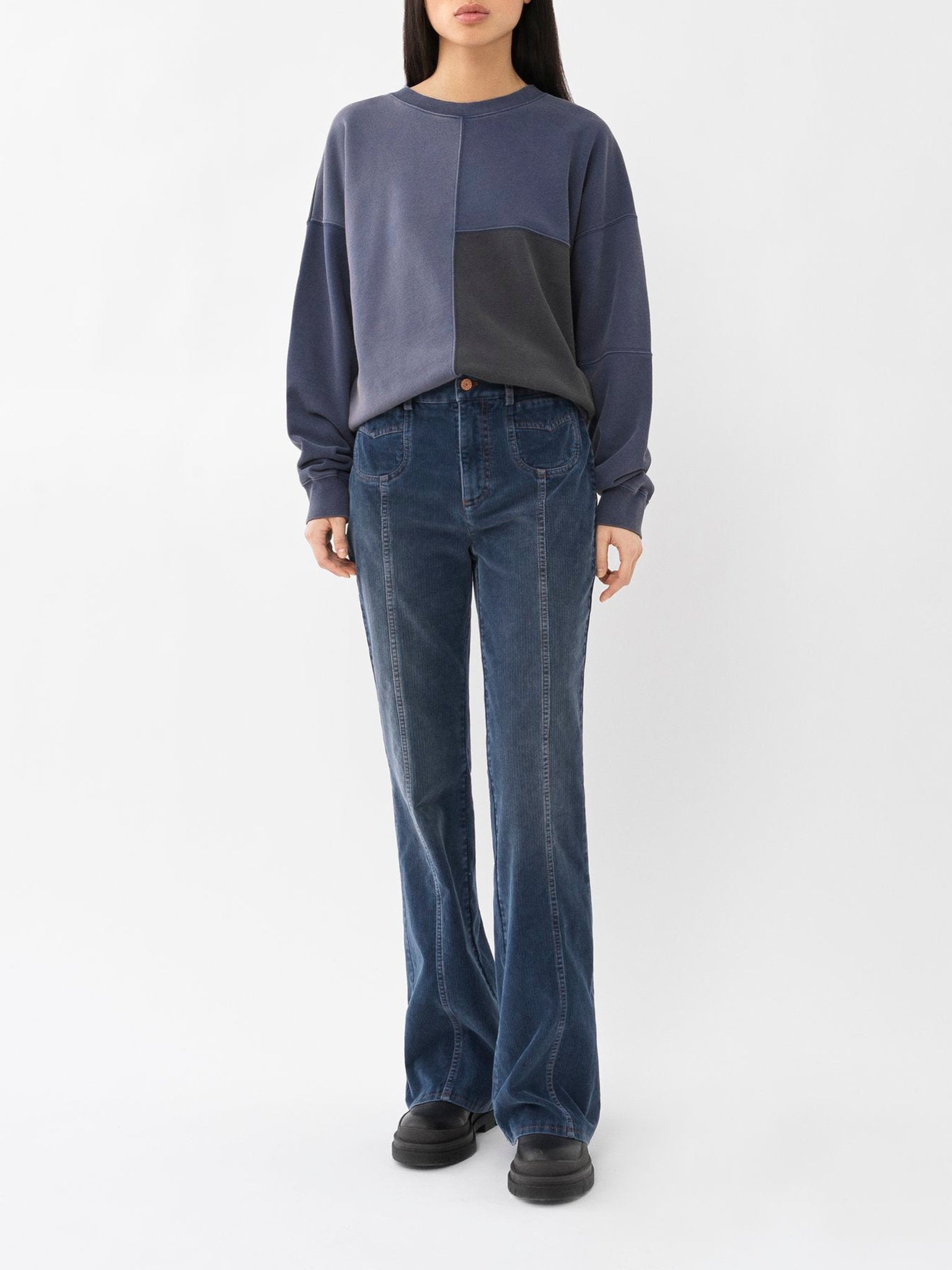 Pantalon bootcut Emily - Dusky Blue
