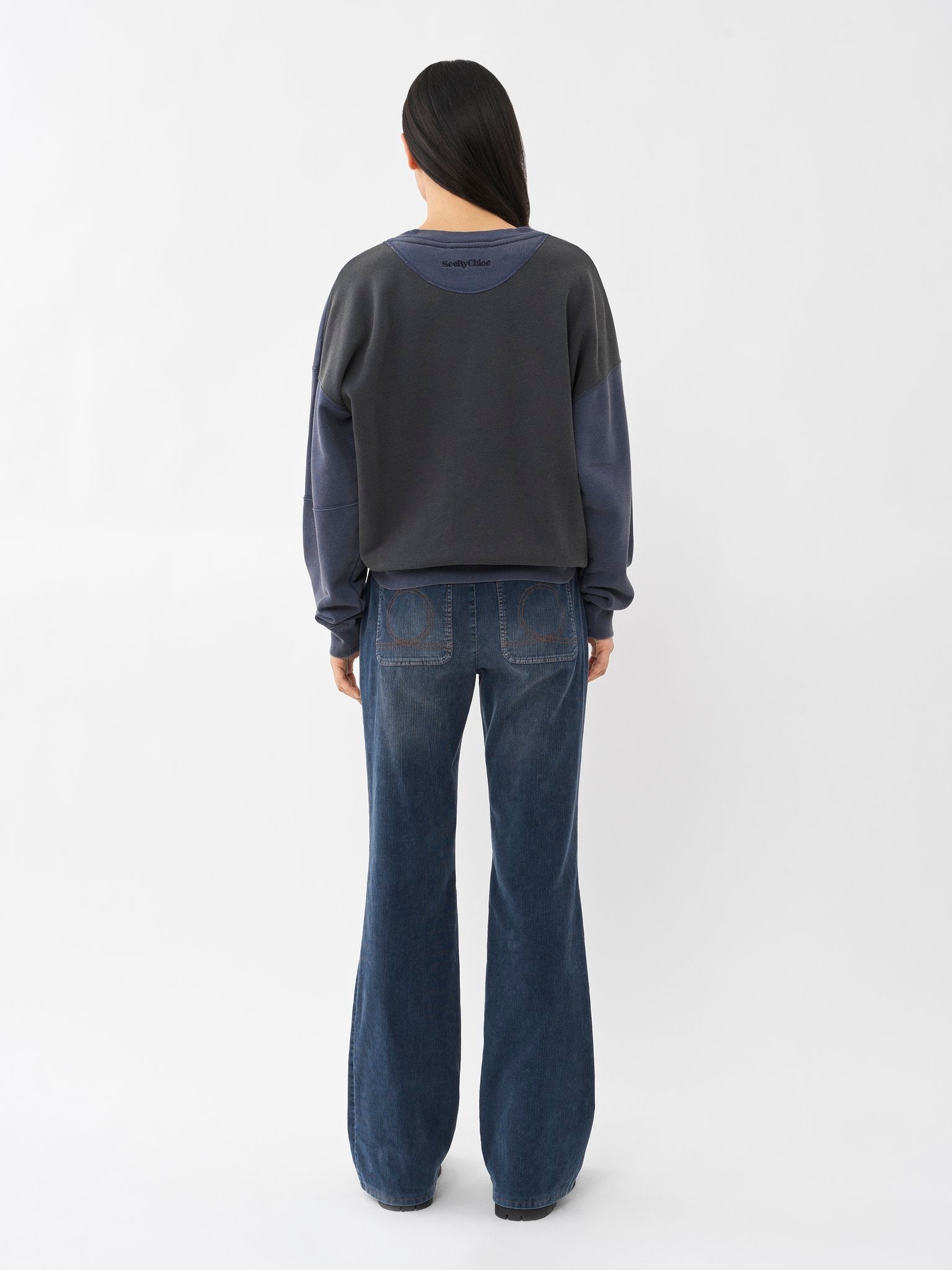 Pantalon bootcut Emily - Dusky Blue