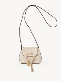 Mini sac porté épaule Joan en cuir - Cement Beige