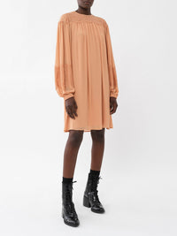 Robe froncée - Dusty Coral