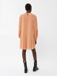 Robe froncée - Dusty Coral