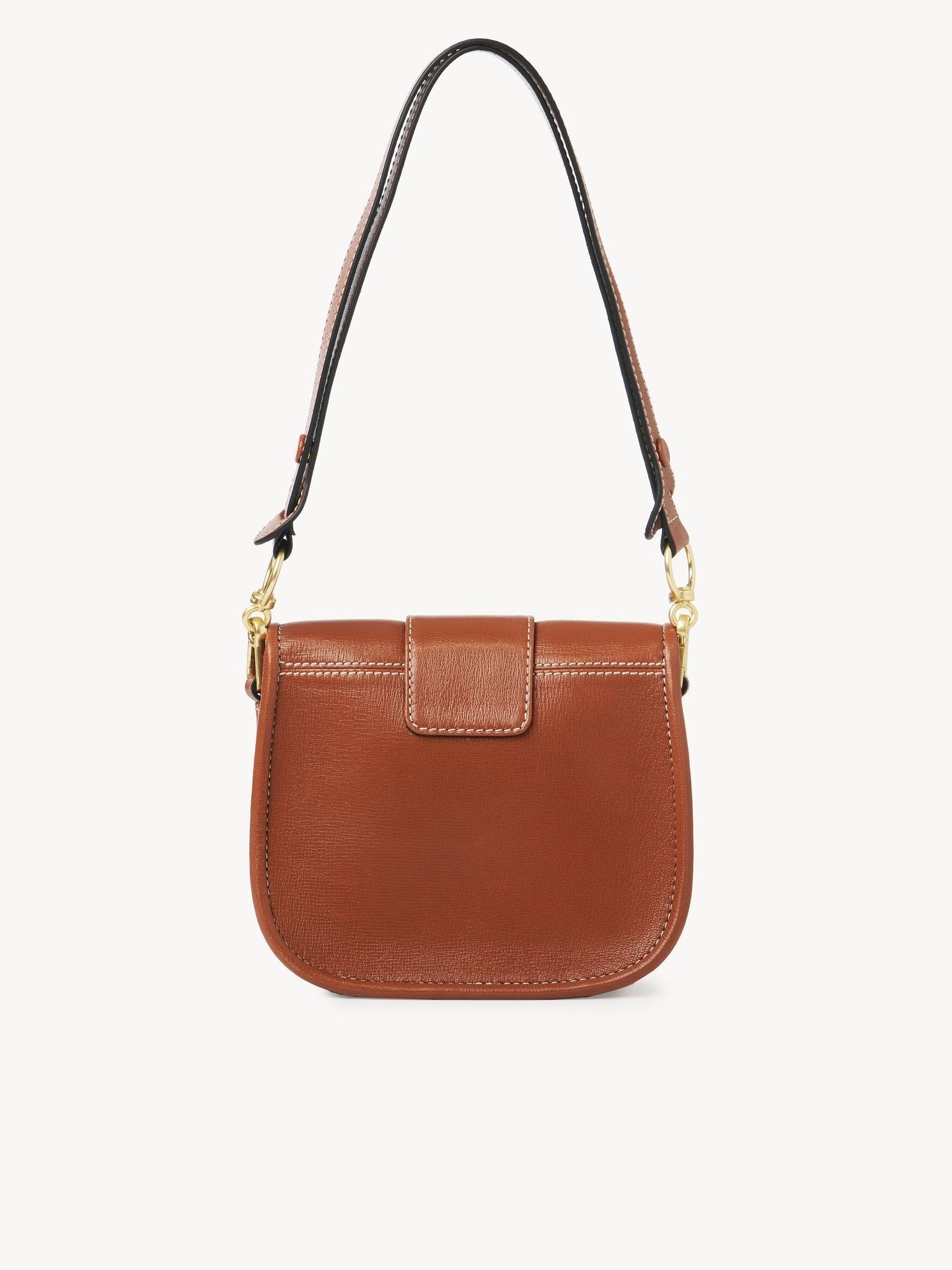 Sac porté épaule Saddie en cuir - Caramelo