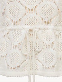 Pull en tricot à point ouvert - Blanc Nuageux