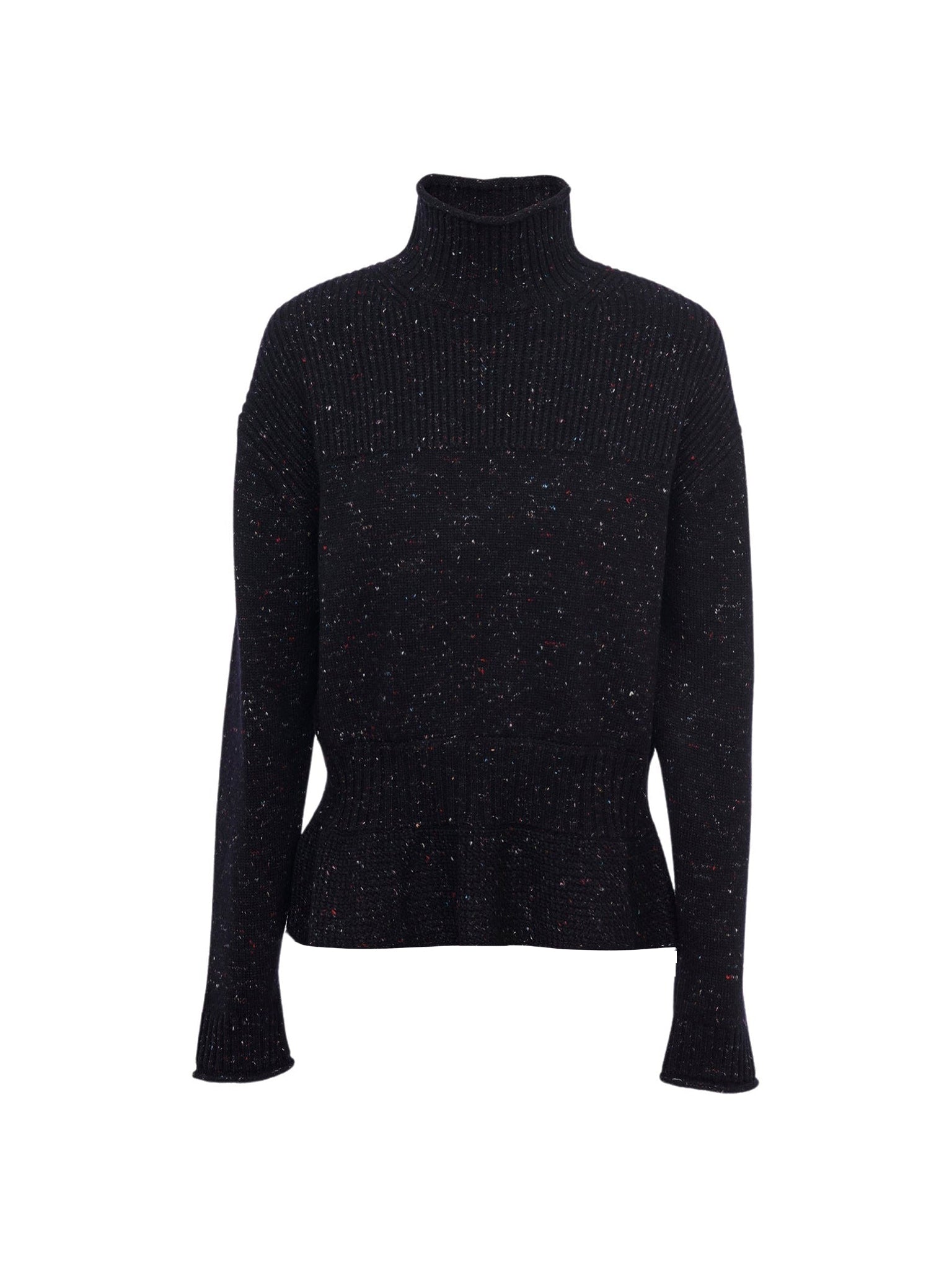 Pull en tricot de laine recyclé - Encre Marine