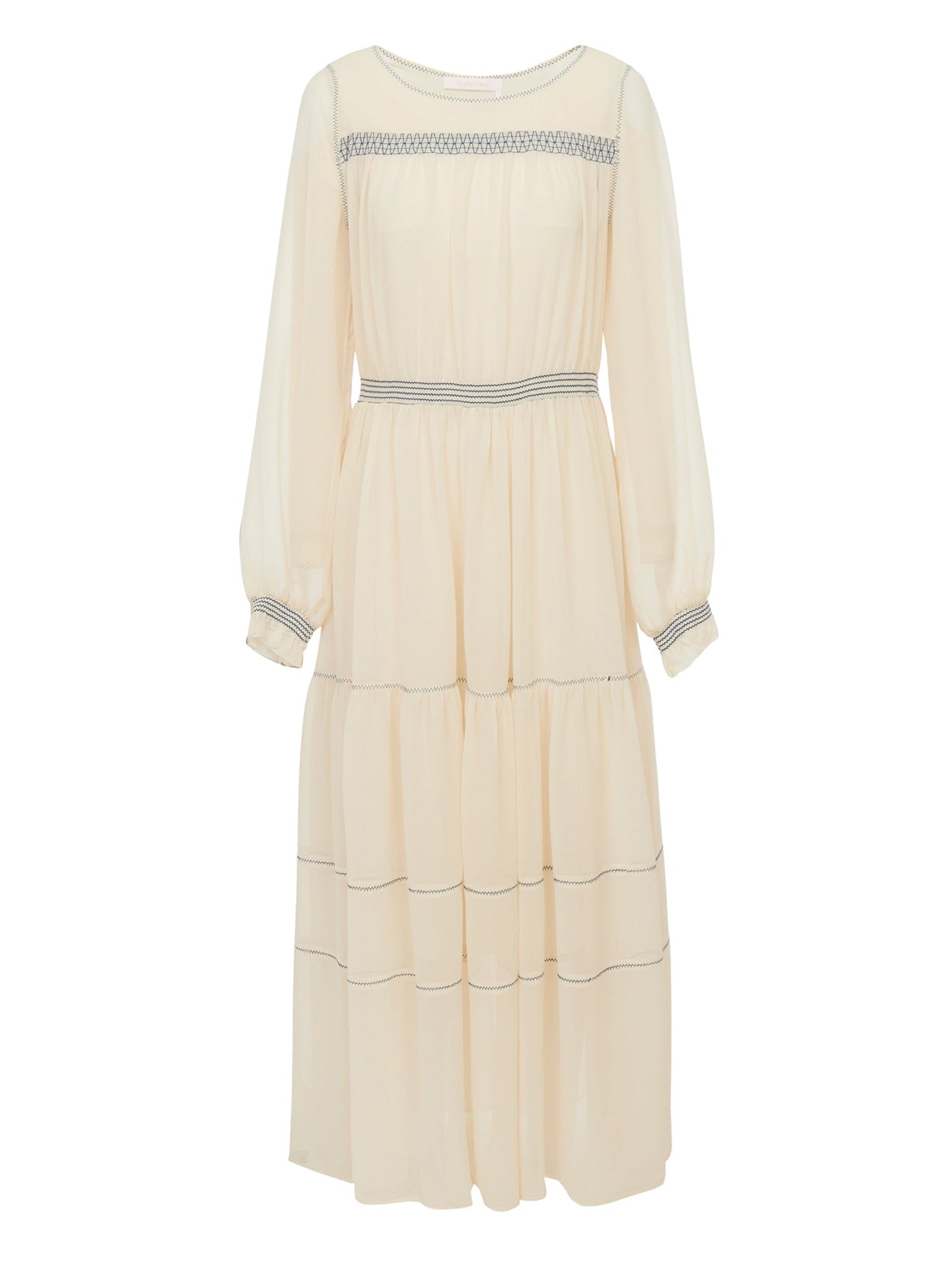 Robe longue fluide - Antique White