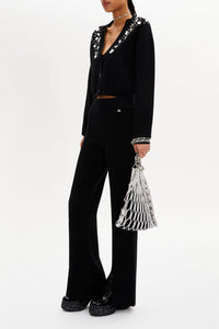 Cardigan vintage en laine - Noir