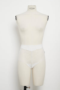 Culotte taille haute Moonlight en soie - Ivoire