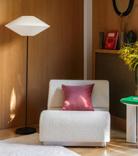 Coussin Carino en velours côtelé - Rose