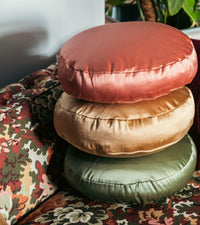 Coussin Ciccio en satin - Champagne