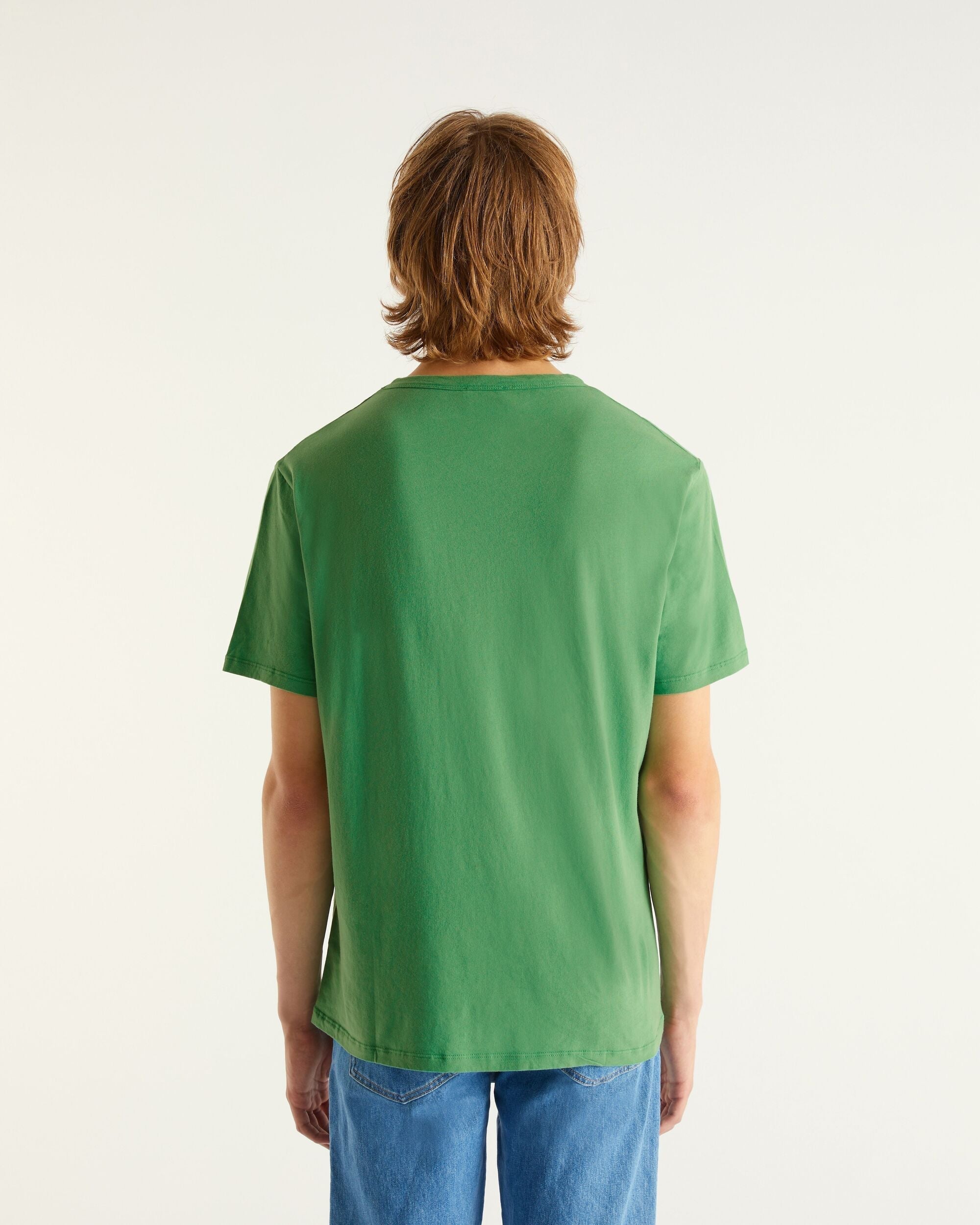 T-shirt à col rond et manches courtes - Olive Green