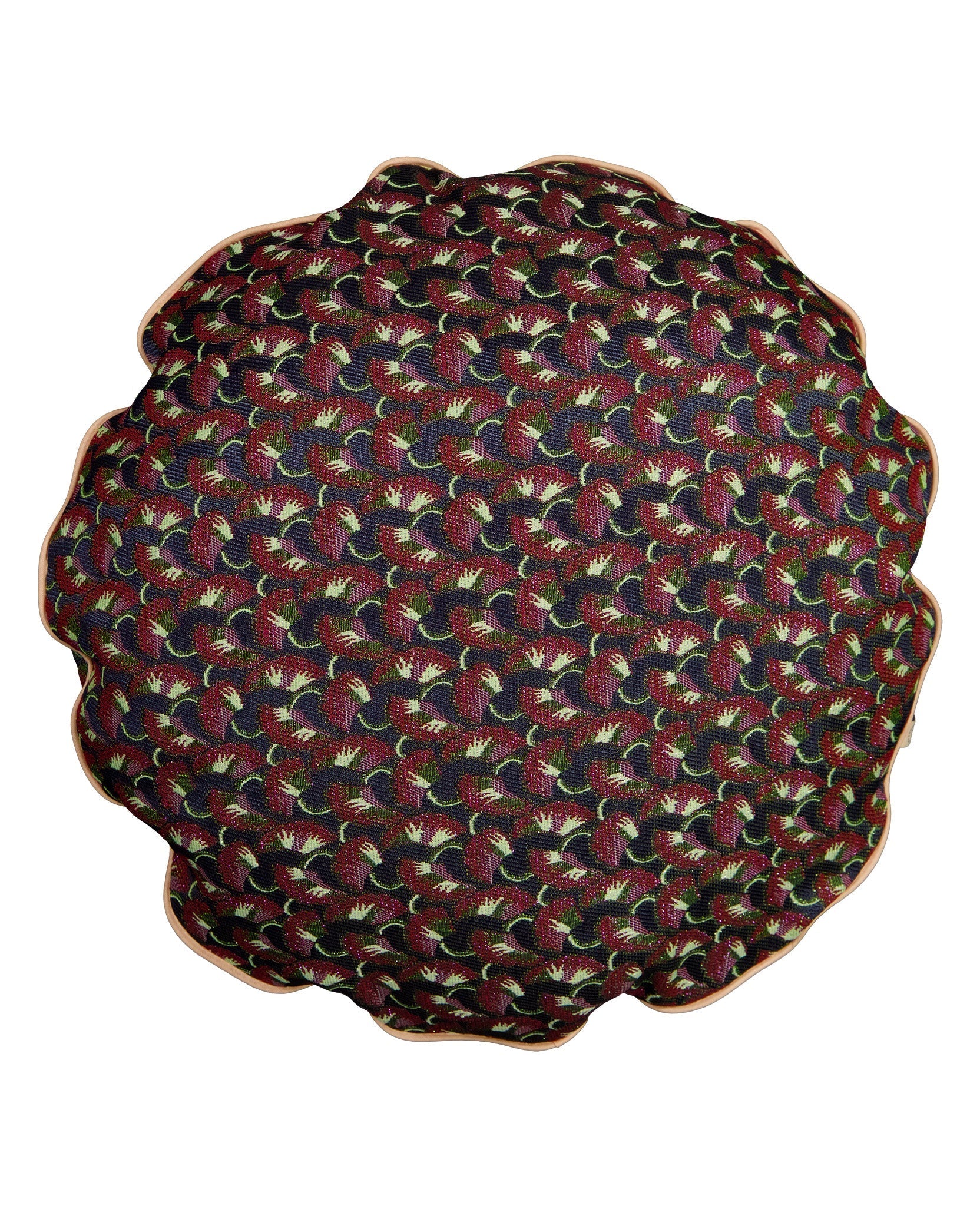 Coussin Bomboloni à motifs - Bordeaux