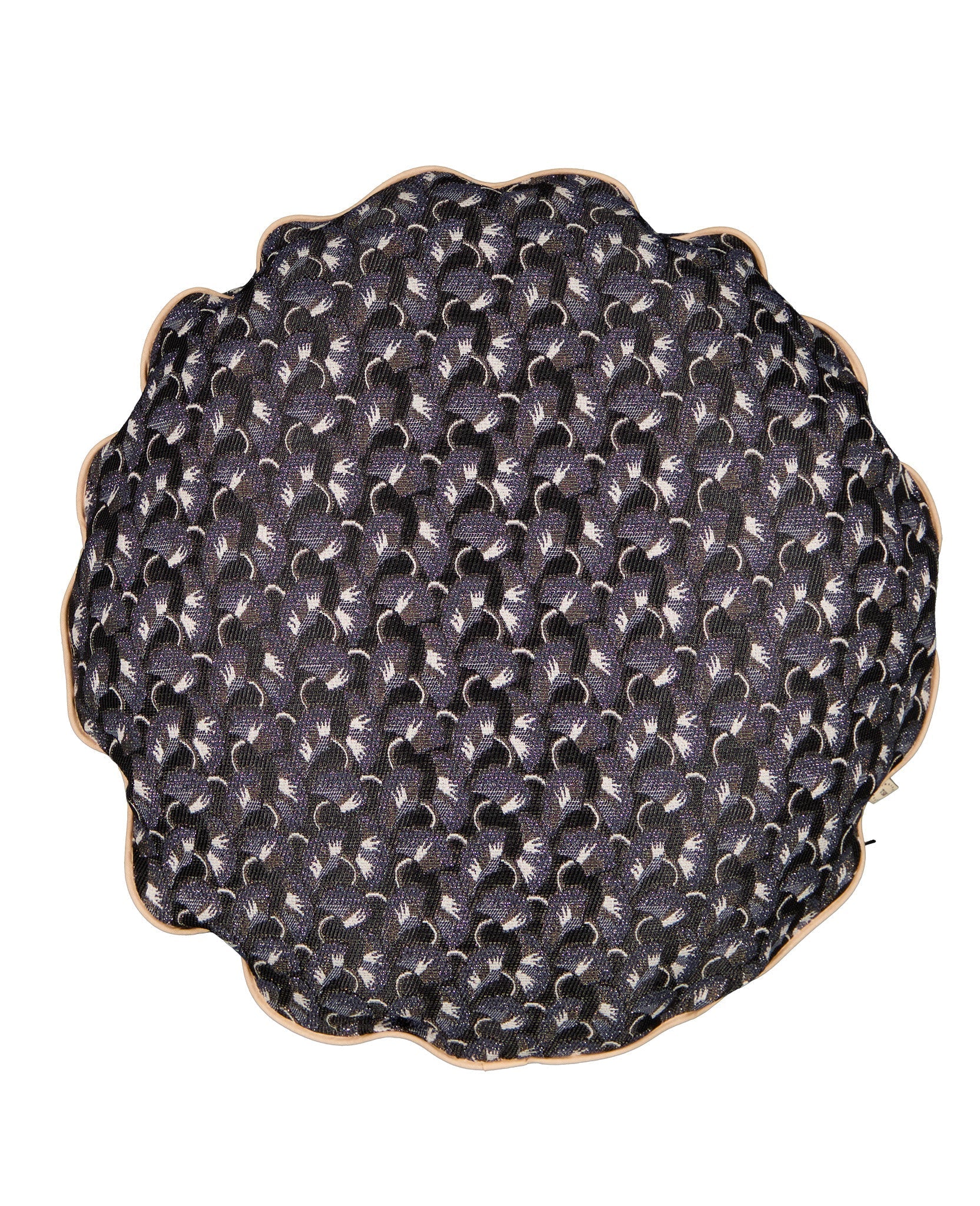 Coussin Bomboloni à motifs - Noir