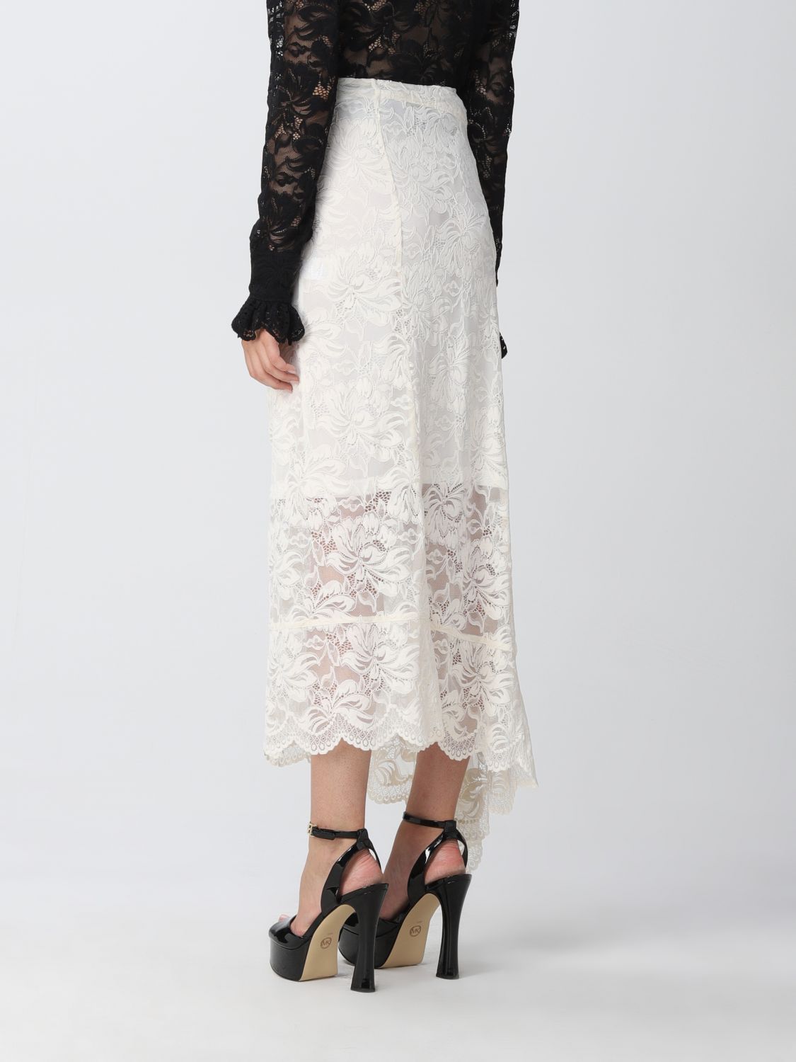 Jupe longue en transparence - Ivory