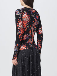 Top à imprimé fleurs - Black Paisley