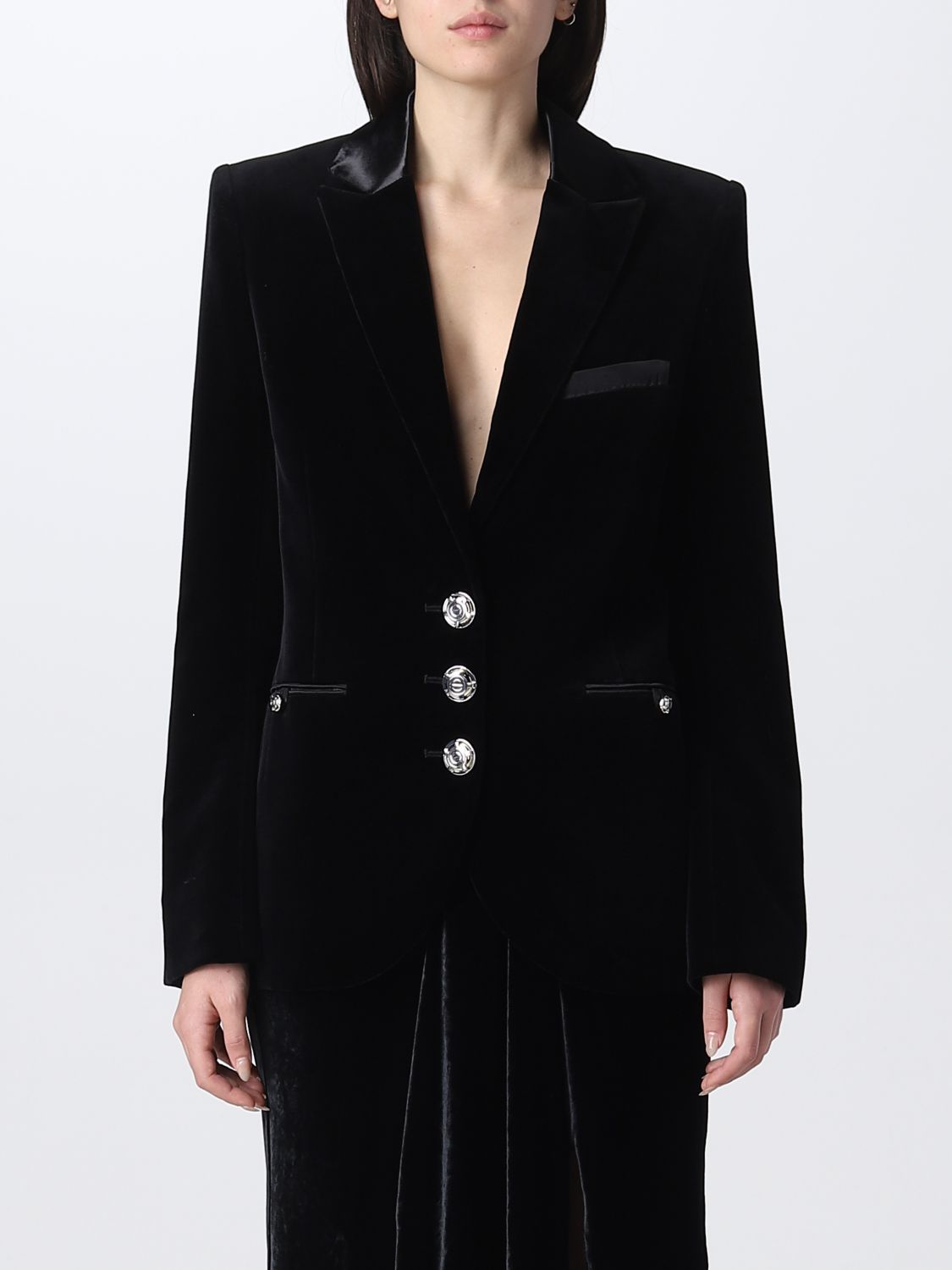 Veste blazer en velours - Black