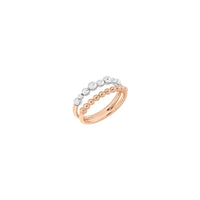 Bollicine rose gold & silver Ring - Rose Gold & Silver
