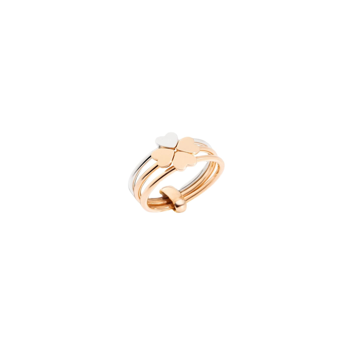 Four-Leaf clover rose gold Ring - Rose Gold