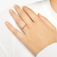 Mini granelli rose gold & silver Ring - Rose Gold & Silver