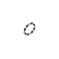 Mini granelli rose gold & blue ceramic Ring - Rose Gold & Blue