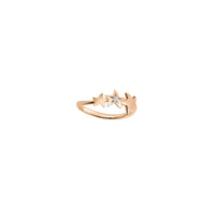 Star rose gold & diamond Ring - Rose Gold