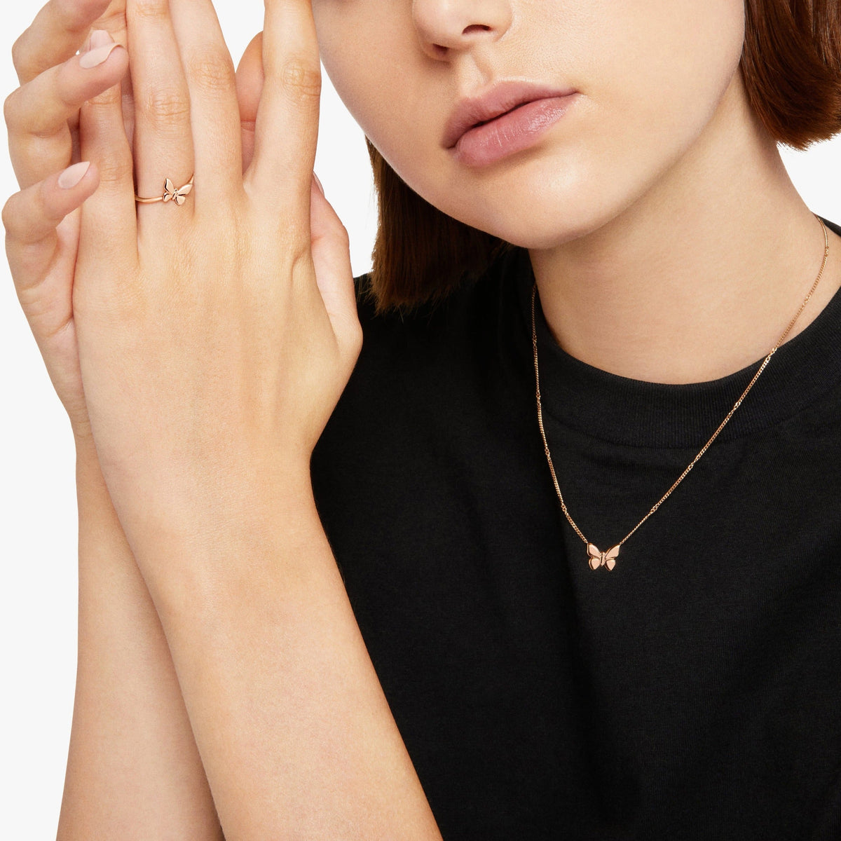 Butterfly rose gold Ring - Rose Gold