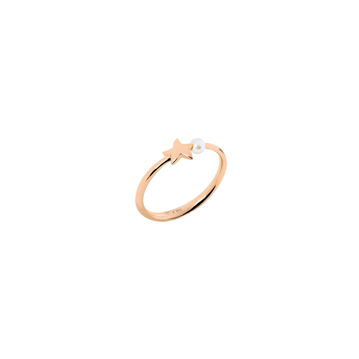 Stellina rose gold & crystal beads Ring - Rose Gold